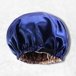 Dark blue satin sleep cap nz