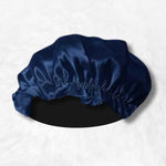 Dark blue silk sleep cap nz