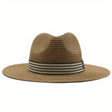 Dark brown straw hat nz