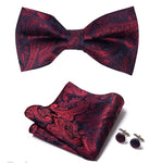 Dark red bow tie nz
