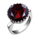 Dark red garnet ring nz