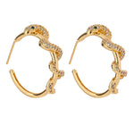 Dazzling Gold snake earrings nz