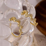 Dazzling Gold snake earrings nz