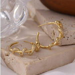 Dazzling Gold snake earrings nz