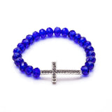 Delicate cross bracelet Blue nz