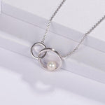 Delicate pearl 925 silver necklace nz