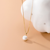Delicate Pearl pendant Necklace nz