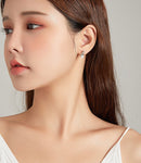 Delicate Silver cat earrings nz