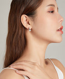Delicate Silver cat earrings nz