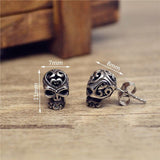 Demonic Skull Earrings Silver nz