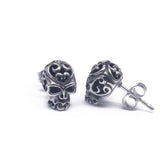 Demonic Skull Earrings Silver nz