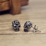 Demonic Skull Earrings Silver nz