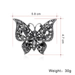 Diamond butterfly brooch nz