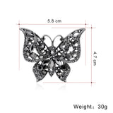 Diamond butterfly brooch nz