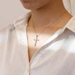 Diamond cross necklace nz