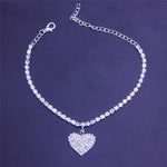 Diamond heart anklet nz