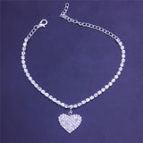 Diamond heart anklet nz