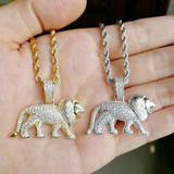 Diamond Lion Necklace nz