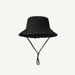 Distressed bucket hat Black nz
