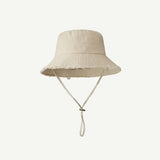 Distressed bucket hat Creamy white nz