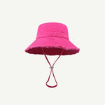 Distressed bucket hat Fushia nz