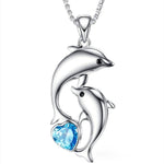 Dolphin necklace with pearl nz