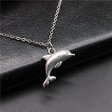 Dolphin stainless steel necklace nz