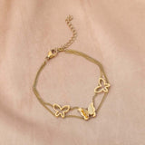 Double butterfly bracelet nz