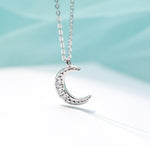 Double chain Moon necklace nz