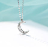 Double chain Moon necklace nz