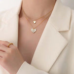 Double Heart Necklace nz