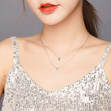 Double layered cross Necklace nz