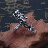 Dragon shaped ring nz