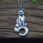 Eco friendly Silver fox necklace Antique silver nz