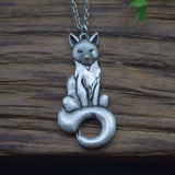 Eco friendly Silver fox necklace Antique silver nz