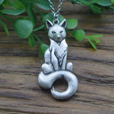 Eco friendly Silver fox necklace Antique silver nz