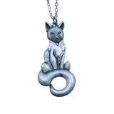 Eco friendly Silver fox necklace Antique silver nz