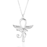 Egyptian Eye Necklace Silver nz