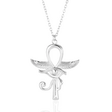 Egyptian Eye Necklace Silver nz