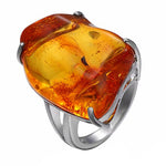 Elegant amber ring nz