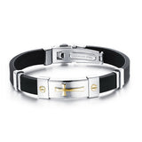 Elegant cross bracelet Gold nz