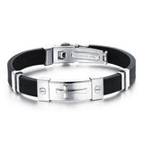 Elegant cross bracelet Silver nz