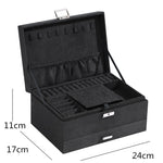 Elegant Dark-Toned Jewellery Box Black nz