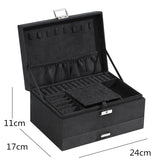 Elegant Dark-Toned Jewellery Box Black nz