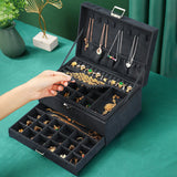 Elegant Dark-Toned Jewellery Box Black nz