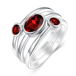 Elegant garnet ring nz