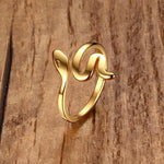 Elegant Gold Cobra Ring nz
