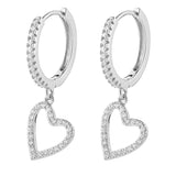 Elegant heart earrings nz