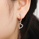 Elegant heart earrings nz