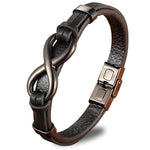 Elegant Infinity leather bracelet nz